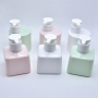 Wholesale 200ml/300ml PETG Cosmetic Plastic Bottles Round Square Empty Lotion Pump with Pump Sprayer for Shampoo Use