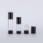 Luxury 15ml 30ml 50ml Plastic Cosmetic Airless Pump Lotion Bottle Empty Black Cap for Face Cream & Skin Care Serum