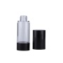 Luxury 15ml 30ml 50ml Plastic Cosmetic Airless Pump Lotion Bottle Empty Black Cap for Face Cream & Skin Care Serum