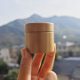 New Arrival Product Natural Body Butter Cosmetic Container 20g 30g Whole Bamboo Plastic Cream Jar With Bamboo Lid