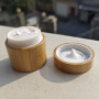 New Arrival Product Natural Body Butter Cosmetic Container 20g 30g Whole Bamboo Plastic Cream Jar With Bamboo Lid