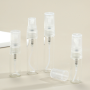 Portable 10ml Clear Glass Perfume Sample Bottles Mini Empty Sub Packing with Spray Pump Recyclable and Sealed