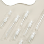 Portable 10ml Clear Glass Perfume Sample Bottles Mini Empty Sub Packing with Spray Pump Recyclable and Sealed