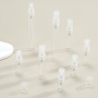 Portable 10ml Clear Glass Perfume Sample Bottles Mini Empty Sub Packing with Spray Pump Recyclable and Sealed