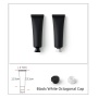 50ml Matte Black Plastic Squeeze Tubes Cosmetic Packaging Soft Hand Cream Tube Facial Cleanser Tube with Different Lids