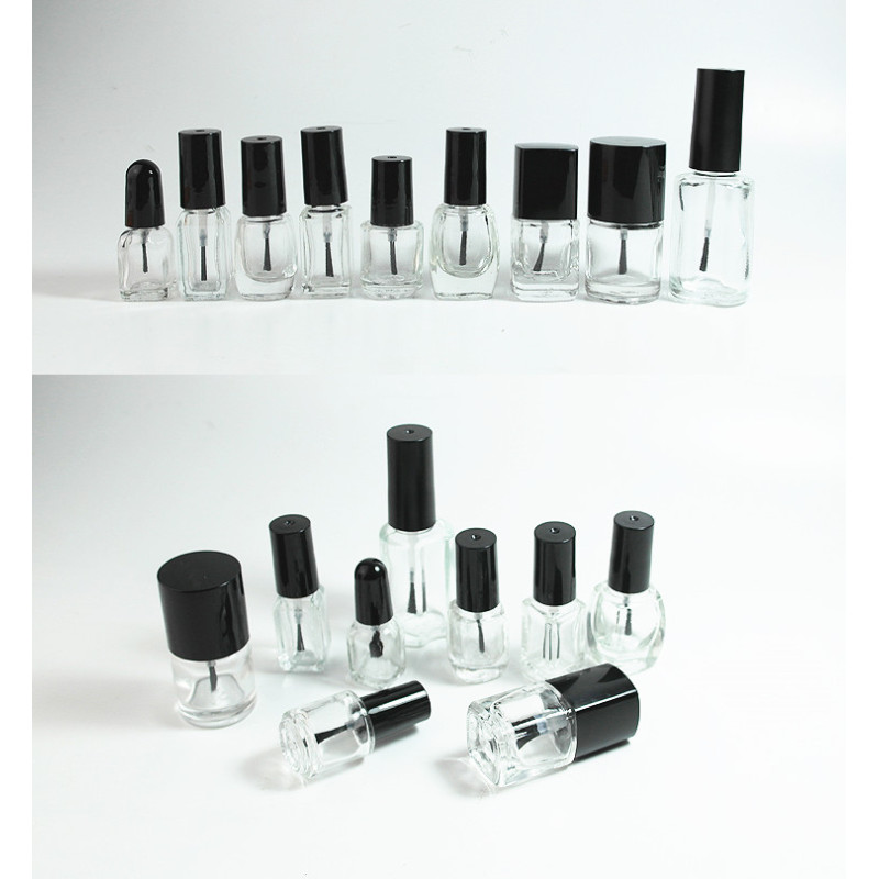 Cheap Wholesale Empty 3 4 5 10ml Nail Polish Clean Glass Bottles