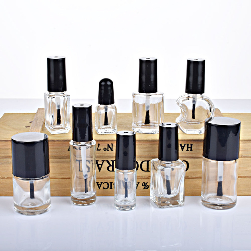 Cheap Wholesale Empty 3 4 5 10ml Nail Polish Clean Glass Bottles