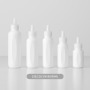 Empty 60ml-150ml White Plastic Hair Oil Squeeze Applicator Packaging Bottle with Twist-open Dispensing Cap for Lotion