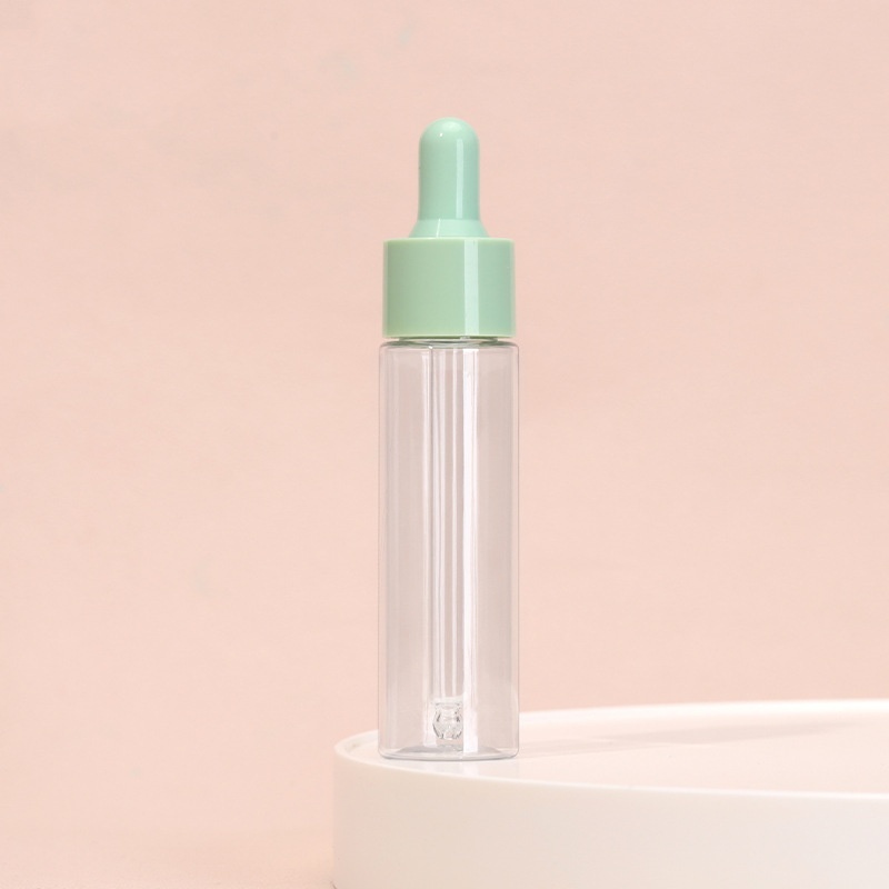 Colorful 30ml Macaron PET Plastic Serum Bottles Thick Empty Small Essential Oil Dropper Bottle
