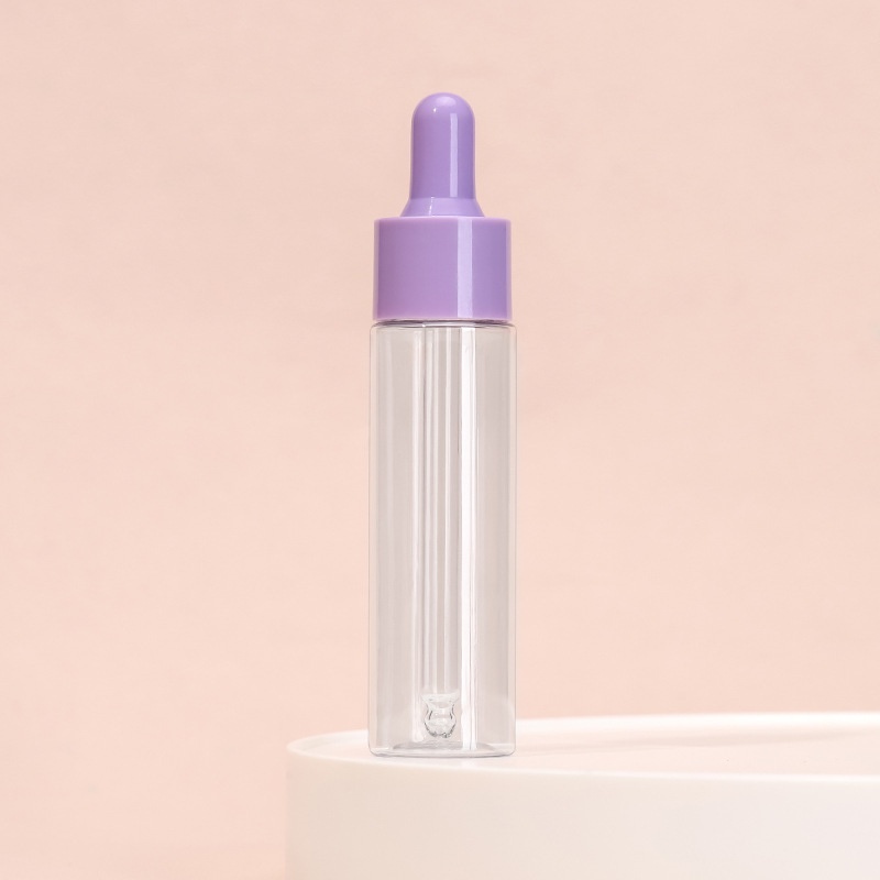 Colorful 30ml Macaron PET Plastic Serum Bottles Thick Empty Small Essential Oil Dropper Bottle