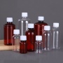 50ml 250ml PET Plastic Anti-Theft Cap Liquid Dispenser Bottles Brown Empty Bottles for Shampoo 500ml PET Bottle 100ml 150ml