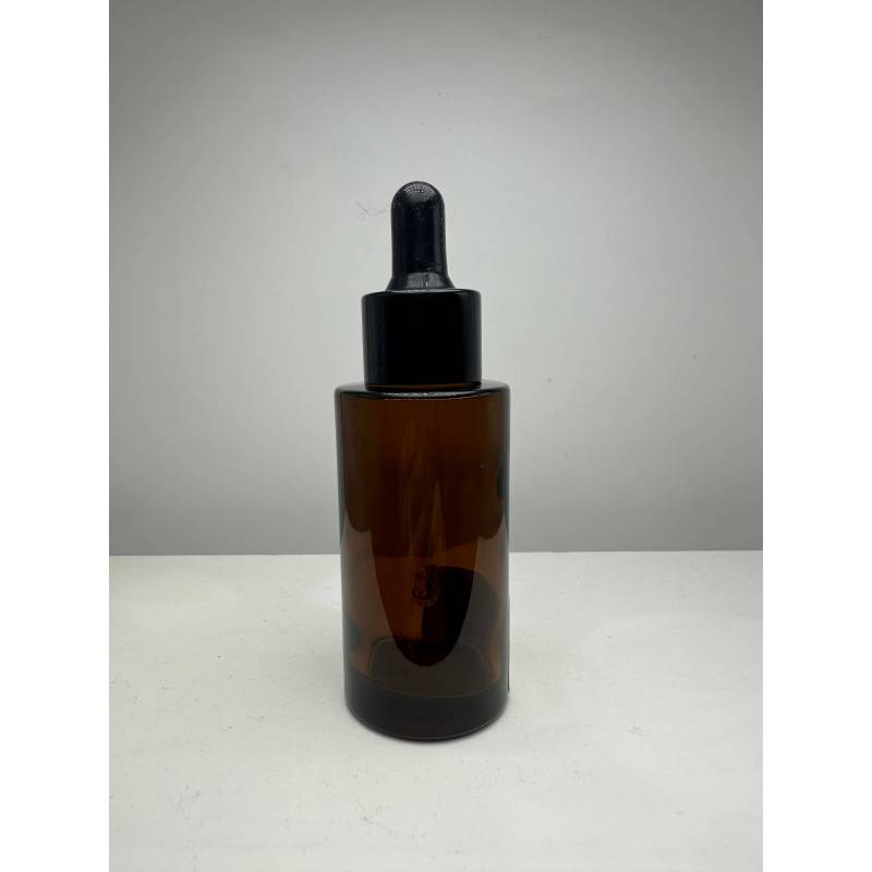 2024 Hot Selling New Arrival Skincare Glass Bottle  60ml  Cylinder Glass Perfume  Bottle Empty for Serum Essential Oil