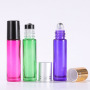 10ml Round Glass Roller for Ball Bottles Empty and Fancy Gradient Color for Essential Oils and Face Cream Roll-on Style