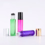 10ml Round Glass Roller for Ball Bottles Empty and Fancy Gradient Color for Essential Oils and Face Cream Roll-on Style