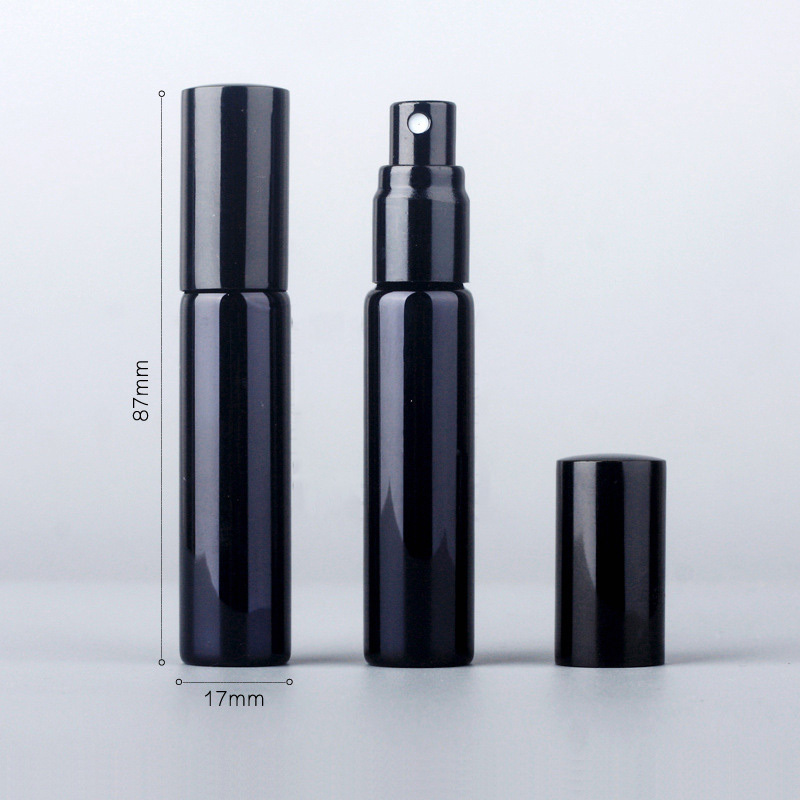 Hot Selling Classic Electroplated Gold Black Silver 10ml Perfume Bottle Spray Bottle Glass Spray for Cosmetic