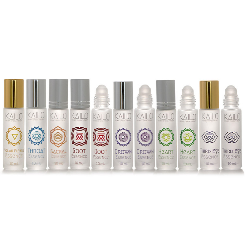 Clear Glass Essential 10ml Bottle Cosmetic Skincare Oil Roll on Bottles with Gold Cap