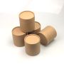 Wholesale Stock Round Kraft Black Paper Tube for Food Tea Essential Oil Cosmetic Packaging Labeling Stamping Printing Handling