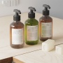 500ml Eco Friendly Lotion Bottles PET Dark Green Shampoo Dispenser Bottle Plastic Hand Sanitizer Lcustom Lotion Bottle