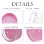 3 Gram Sample Containers with Lids, 25 Count Tiny Sample Jars, Lotion, Powder, Beauty Products(Pink Lids)