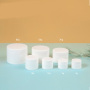 Wholesale 5g10g15g30g50g80g White PP Plastic Cosmetic Small Jars for Cream with Screw Lids
