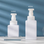 Customizable 250ml/400ml White PET Plastic Empty Press Foam Pump Head Bottle High-End for Shampoo & Lotion