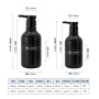 Low MOQ High End Boston Black Matt 500ml PET Cosmetic Packaging Bottle Empty Liquid Detergent/Shampoo/Body Lotion/Shower Gel