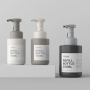 Foam Bottle 200ml PE Cosmetic Liquid Soap Dispenser with Foam Pump Bottle  Face Cream Packaging Sealing Type Spray