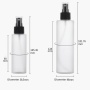 Hot Sale PET 100ml 200ml Frosted Plastic Spray Bottle Flat Shoulder Toner Bottle With Pump