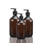 Hand Wash Lotion Pumps for Amber 16oz Green Shampoo Bottle 500ml