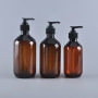 Hand Wash Lotion Pumps for Amber 16oz Green Shampoo Bottle 500ml