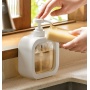 New Product  300ml 500ml Refillable Plastic Facial Cleanser Hand Liquid Soap Pump Bottles for Cosmetic