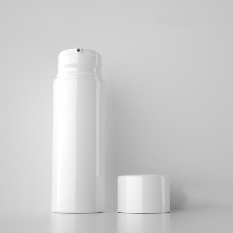 White 30ml 50ml 80ml 100ml Airless Plastic Facial Lotion Bottles Pump Sprayer Vacuum Cosmetic Containers for Skincare Face Wash