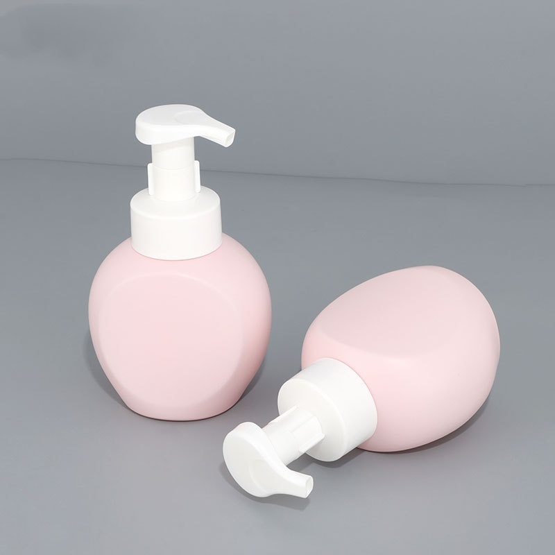 Wholesale 300ML HDPE Thick Wall Foaming Hand Soap Dispenser Bottle White Pink Foam Pump for Shampoo Use Min. Order 100pcs