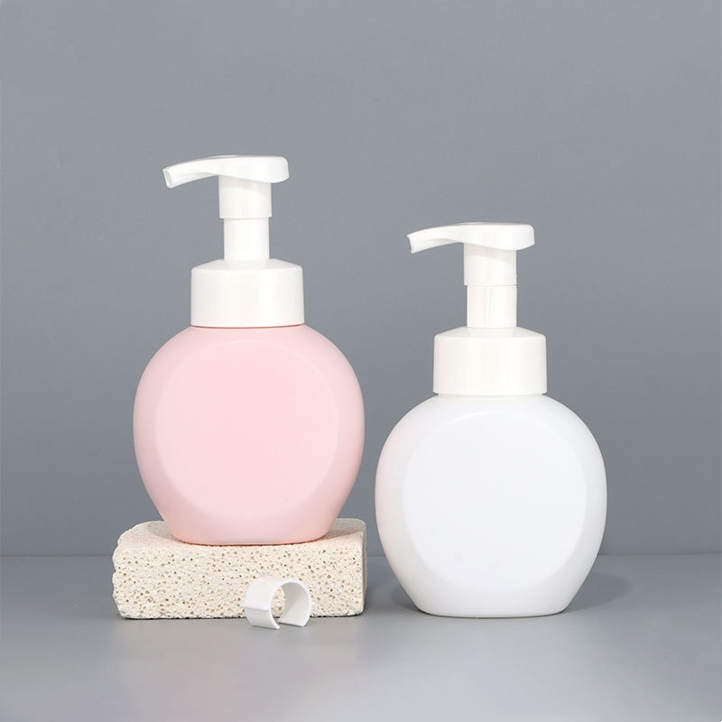Wholesale 300ML HDPE Thick Wall Foaming Hand Soap Dispenser Bottle White Pink Foam Pump for Shampoo Use Min. Order 100pcs