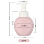 Wholesale 300ML HDPE Thick Wall Foaming Hand Soap Dispenser Bottle White Pink Foam Pump for Shampoo Use Min. Order 100pcs