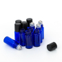 24pcs Bulk Sale Small 3ml Roll on Bottle Essential Oil Glass Rollerball Perfume for Skin Care with Box