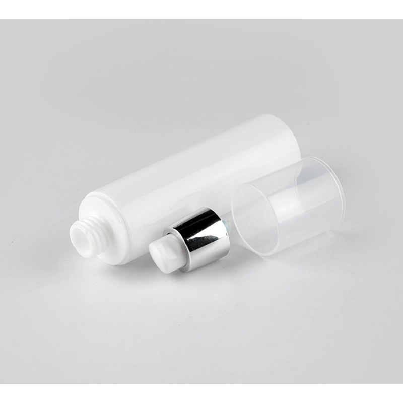 White Desktop Vacuum Emulsion Dispenser 30ml/50ml/80ml/100ml Pressed Empty Cosmetics Lotion Bottle for Skin Care Serum
