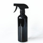 500ml Round Shoulder PET Plastic Spray Bottles Refillable Containers with Black White Cap