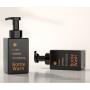 Sunshine Hot Sell 450 ml PETG square Black Lotion Bottle Luxury Cosmetic Foam Bottle Cleanser Shampoo Foam Bottle