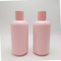 8 oz Pink Plastic Lotion Bottles 250ml Customizable with Disk Cap for Cosmetics Shampoo and Skin Care Serum