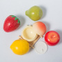 30g Cute Fruit-Shaped Red Strawberry Pink Peach Yellow Lemon Cosmetic Jar for Face Cream Plastic Bottles Packaging Box