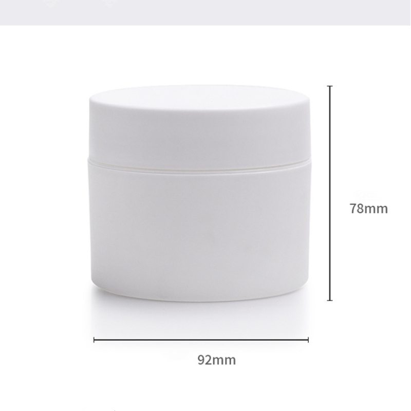 Wholesale Empty Large Capacity 250g White Face Cream PP Plastic Jars