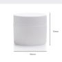 Wholesale Empty Large Capacity 250g White Face Cream PP Plastic Jars