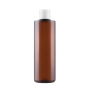 Hangzhou Sunshine Hot Selling Clear Amber White Flat PET Plastic Blue 250ml 8oz Shampoo Flip Top Bottle in Stock