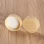 Wholesale 5g Frosted Glass Cosmetic Jar Skincare Round Cream Glass Jar With Custom Printing Bamboo Color Lid Glass Jar