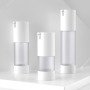 AS Frosted Lotion Bottle Round Shape Plastic Bottles in Bulk 15ml 30ml 50ml White Airless Pump Bottle