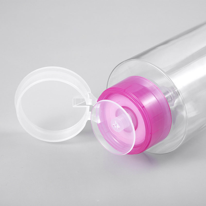100ml 200ml PETG Cosmetic Pump Pressure Bottle for Cleansing Water Plastic Bottles with Lids Plastic Pump Bottle