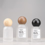 In Stock Luxury Perfume Bottle 30ml Frosted Glass Spray Bottles 50ml Perfume Glass Bottle Gift Wooden Lid