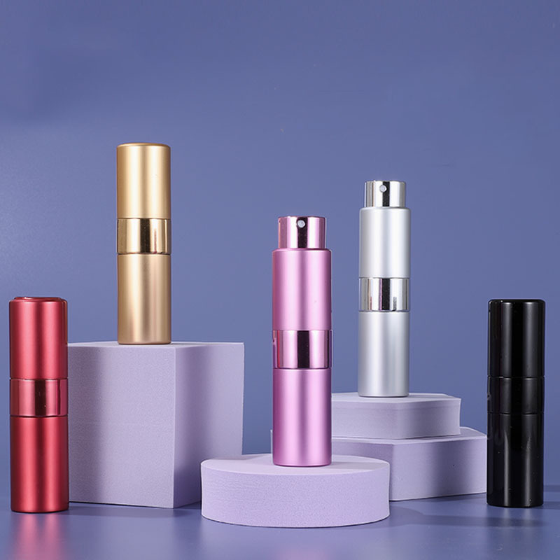 New Design Empty Perfume Bottle Luxury Round Perfume Bottle Spray Mist Bottles Glass Aluminum Perfume Bottles