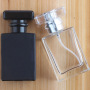 CHINA ZHEJIANG HANGZHOU Wholesale Eco Friendly Square Matte Black Spray Perfume 30ml 50ml Glass Recycled Bottles